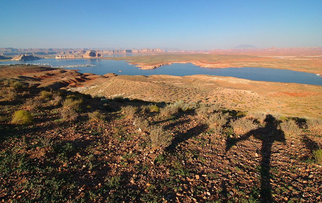 Arizona_027.jpg - Lake Powell (con la partecipazione della mia ombra)